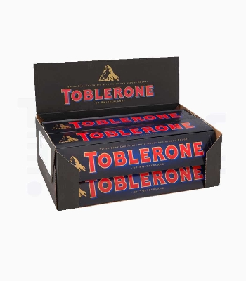 Picture of Toblerone Dark Chocolate with Honey and Almond Nougat Pack of 4 X 100g Switzerland