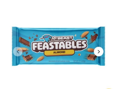 Picture of Feastables Mr Beast Milk Chocolate Bar 60g, Made in USA