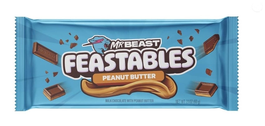 Picture of Feastables Mr Beast Almond Chocolate Bar 60g, Made in USA