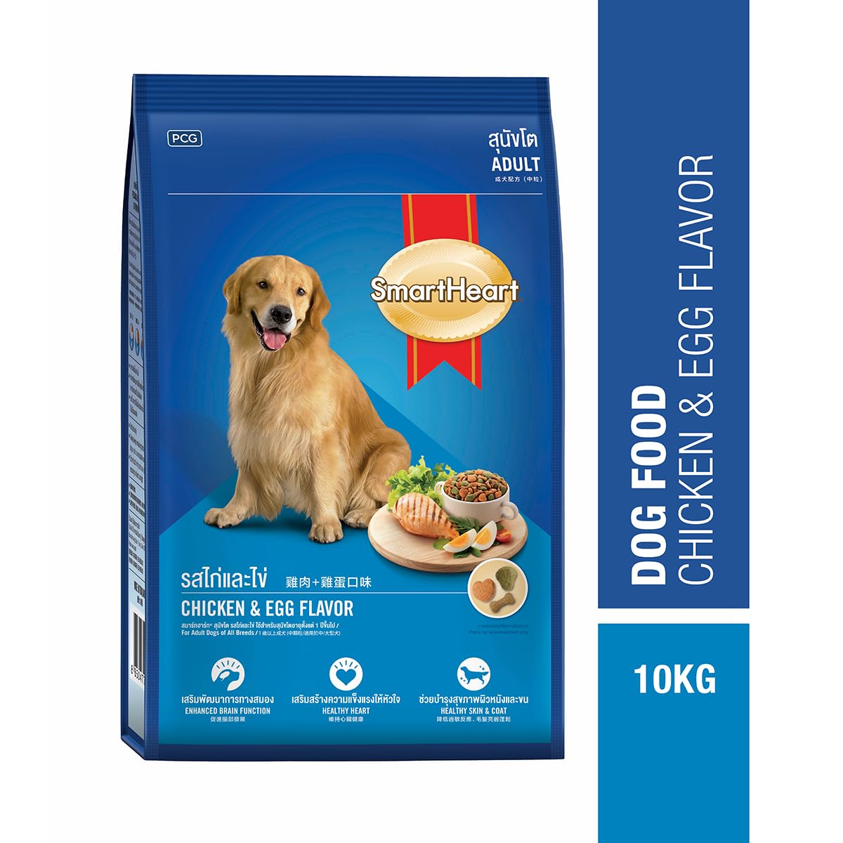 Picture of Smart Heart Adult Dry Dog Food Chicken & Egg Flavour 10Kg