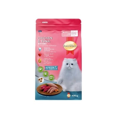 Picture of SmartHeart Adult Cat Food Chicken & Tuna 480g Pack
