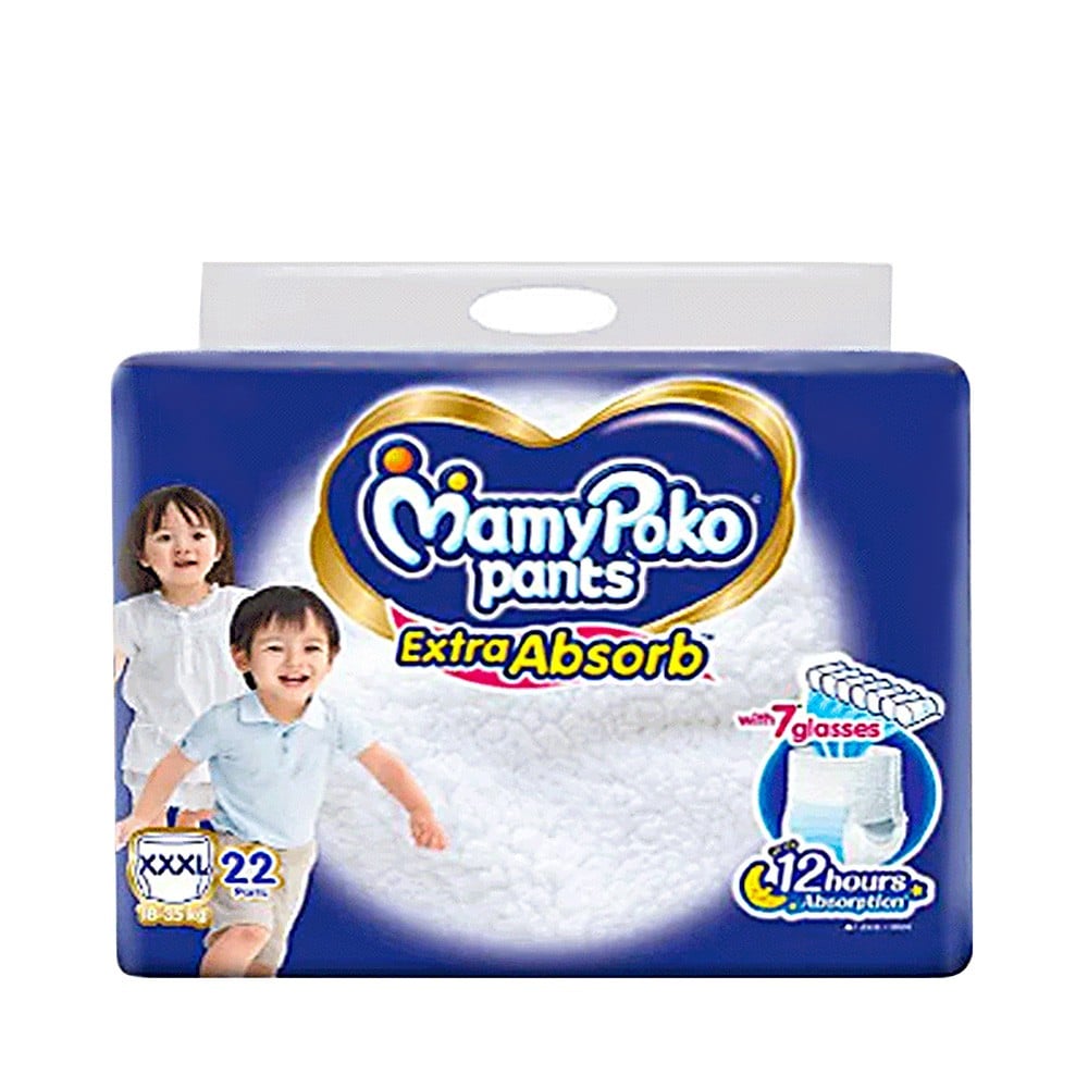 Picture of Mamypoko XXXL Pants 18-35kg Baby Diaper 22 Pcs Pack