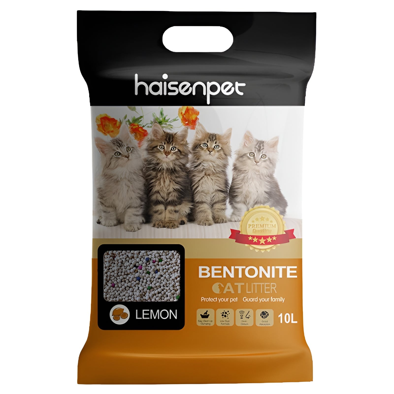Picture of Haisenpet 10L Bentonite Cat Litter Lemon Flavor, Made in China