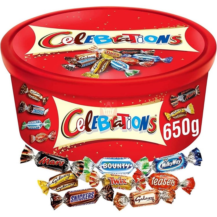 Picture of Celebrations Chocolate Box Tub 650gm, Made in UK Wholesale Express BD