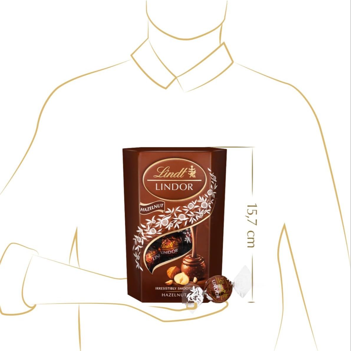 Picture of Lindt Lindor Salted Caramel Milk Chocolate Truffles 200gm Wholesale Express BD