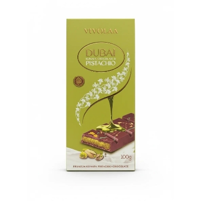 Picture of VIVOLAA Dubai Kunafa Chocolate Pistachio 100gm Wholesale Express BD