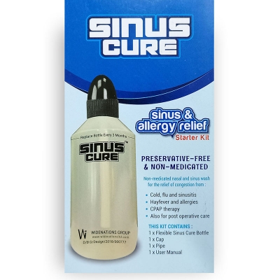 Picture of Sinus Cure Kit – Sinus Rinse Bottle for Sinus Relief & Nasal Cleaning – Easy-to-Use Sinus Clean Solution for Allergy & Congestion