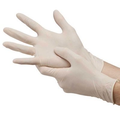 Picture of BestFit Surgical Gloves 100PCS – Portable Universal Medical Examination Hygiene Latex Gloves - Made in Malaysia(White)