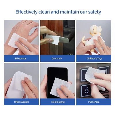 Picture of Alcohol Swab / Pad (100 Pieces) – For Mobile, Laptop, Nail Cleaning, Before injections & Multi-Purpose Use
