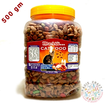 Picture of Cat food for Kitten Cat 500gm (Fish, Milk and Checken Flavour)