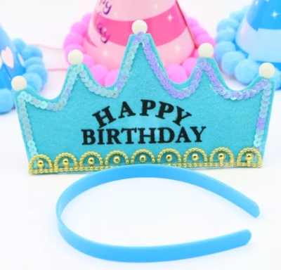 Picture of Celebrate in Style with the Happy Birthday LED Crown Hat: Add a Spark of Joy with the Illuminating and Festive Crown Design - Multicolor