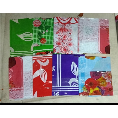 Picture of PVC table cover/transparent table cover/Fruit and flower design table cover/plastic table cloth-7.5fit 4.5fit for 6 chairs - White