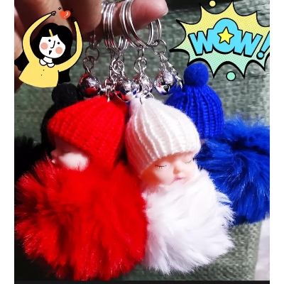 Picture of Doll Shape Sleeping woll doll Key Ring - Multicolor
