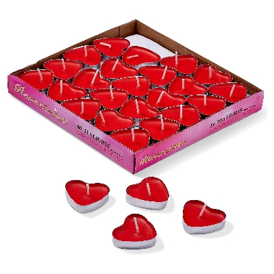 Picture of Love candle-10pc - Red