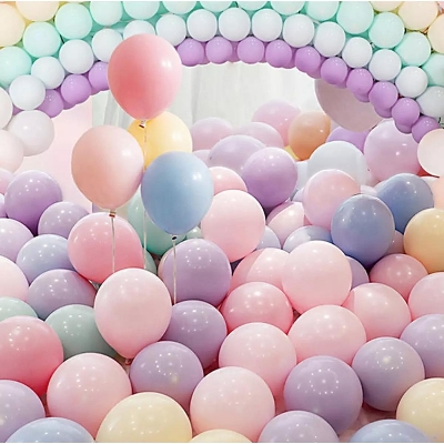 Picture of Pastel balloon-10pc/Pastel colour Balloon- Pack of 10 - Multicolor