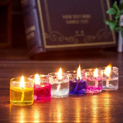 Picture of Jel candle-6/Jelly Candle Multicolor-6Pieces/Romantic Jelly Candle Multicolor-6pcs - Multicolor