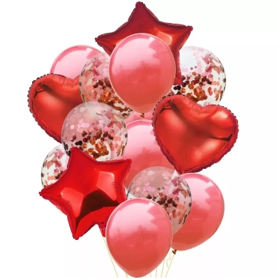Picture of Party balloon 14pcs set/Happy birthday party balloon set14pc/confity balloon and party balloon set