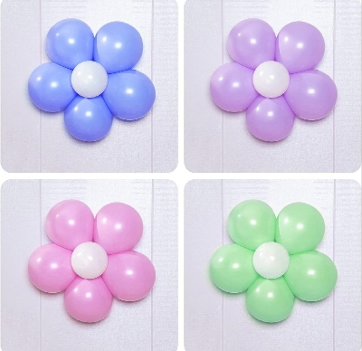 Picture of 3pcs premium Flower Balloon Clip Flower Balloon Clips for balloons - White