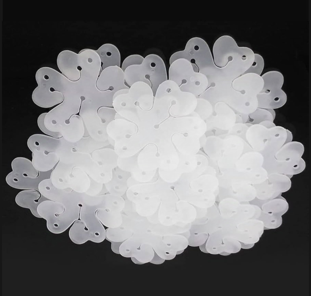 Picture of 3pcs premium Flower Balloon Clip Flower Balloon Clips for balloons - White