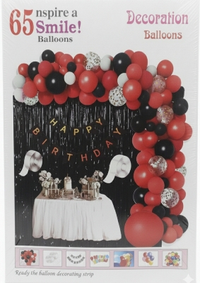 Picture of Happy birthday low budget combo set golde and black/Red and Black/Blue and Silver