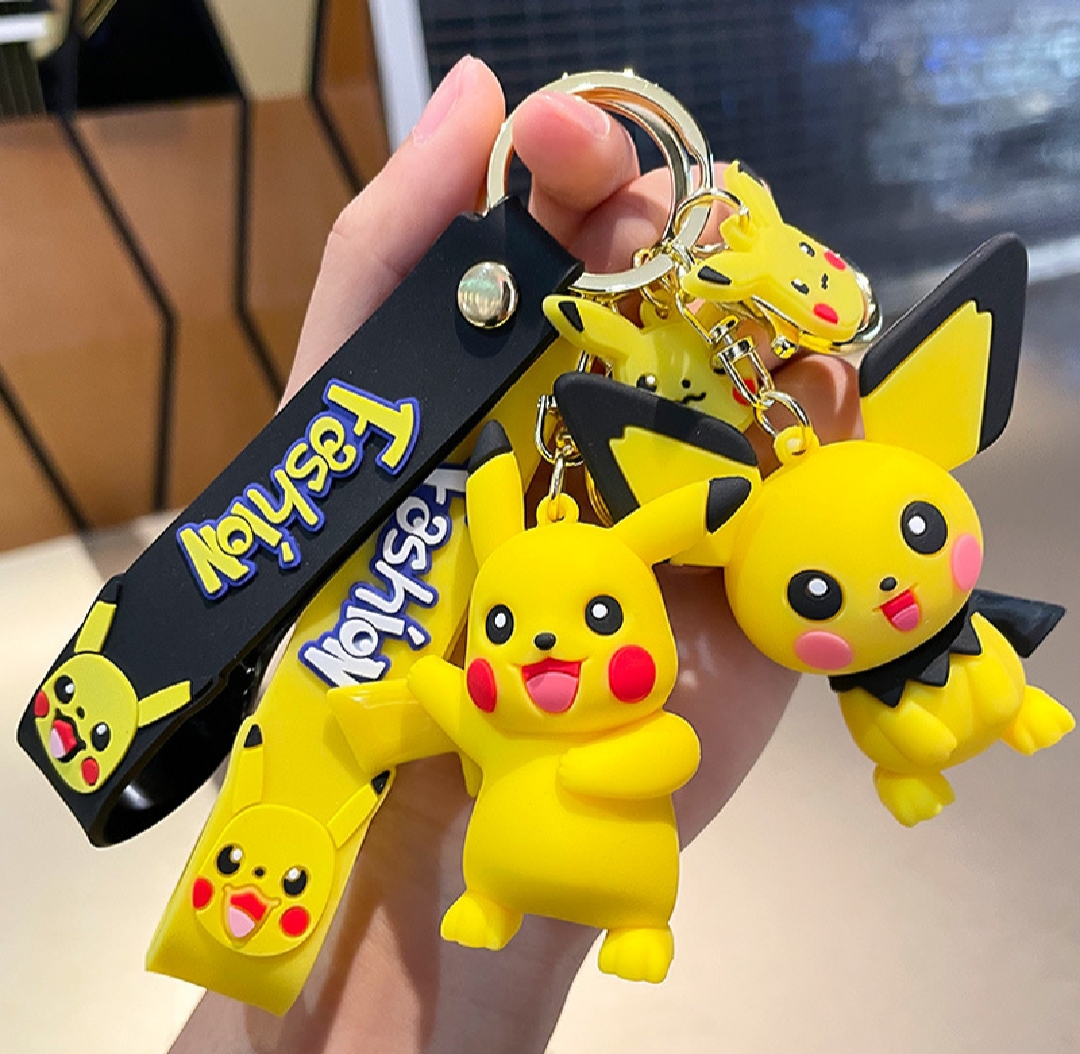 Picture of Pikachu key ring/Pikachu Key Chain Anime Fashion Keychain