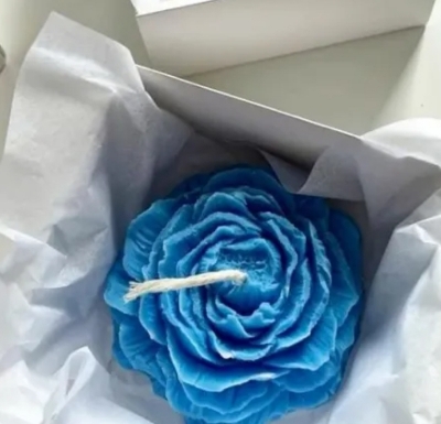 Picture of Elegant Floral Design peony candle-1pc