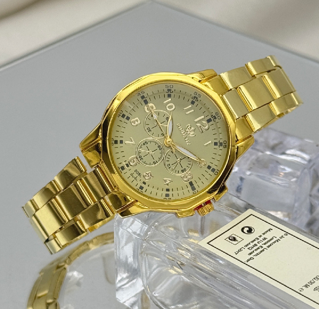 Picture of Golden Watch For Men/Analog Men's Luxury Stainless Steel Watch for Men