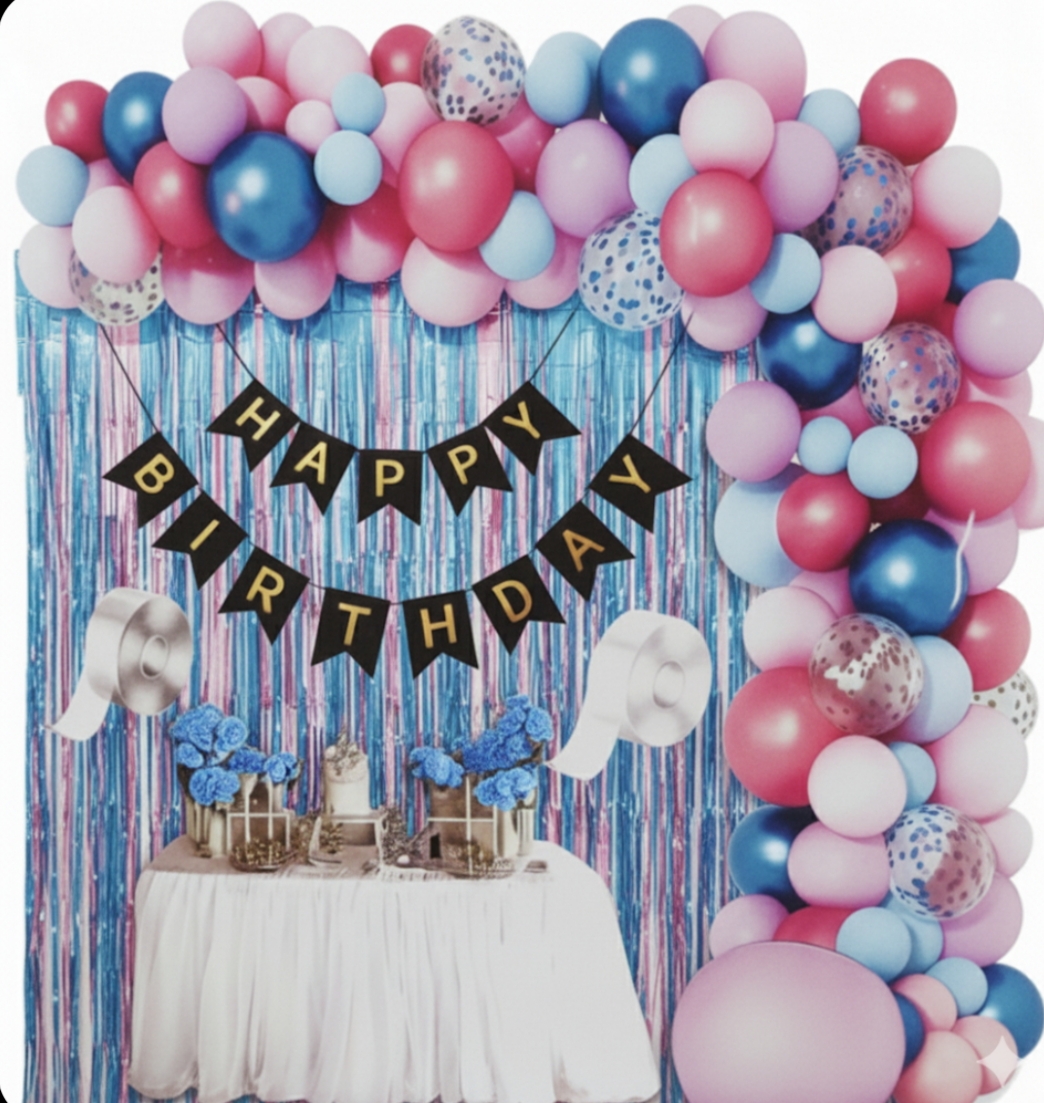 Picture of birthday decoration full set combo package