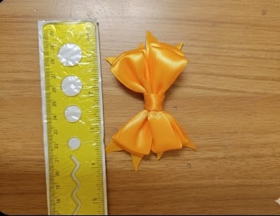 Picture of Korean Style Hair Clip Bow Stylish 2pcs Hair clip/pookie Bow Tie Lais Hair Clip for girls