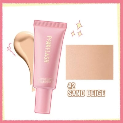 Picture of Pink Flash Long  Lasting Waterproof Matte Foundation -Vanilla- Shade-02