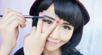 Picture of 3 Different Shape Mini Eyebrow Class Drawing Guide
