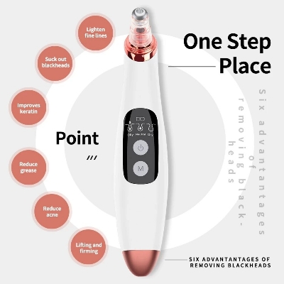Picture of Rechargeable Device for Remove Blackheads and Whiteheads for Men & Women