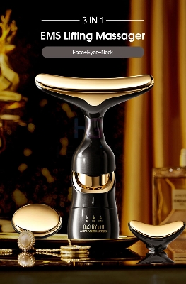 Picture of 3 IN 1 EMS Face Lifting Massager Neck Firming Eye Massage Skin Fine Lines Beauty Tools Skin Lifting Tightening Device Skin Care Tool