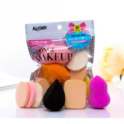 Picture of Keli 6pcs Makeup Sponges Beauty Blending Sponges Cosmetic Powder Puff Facial Makeup Soft Sponges Random Colors & Shapes-Cosmetic Sponges
