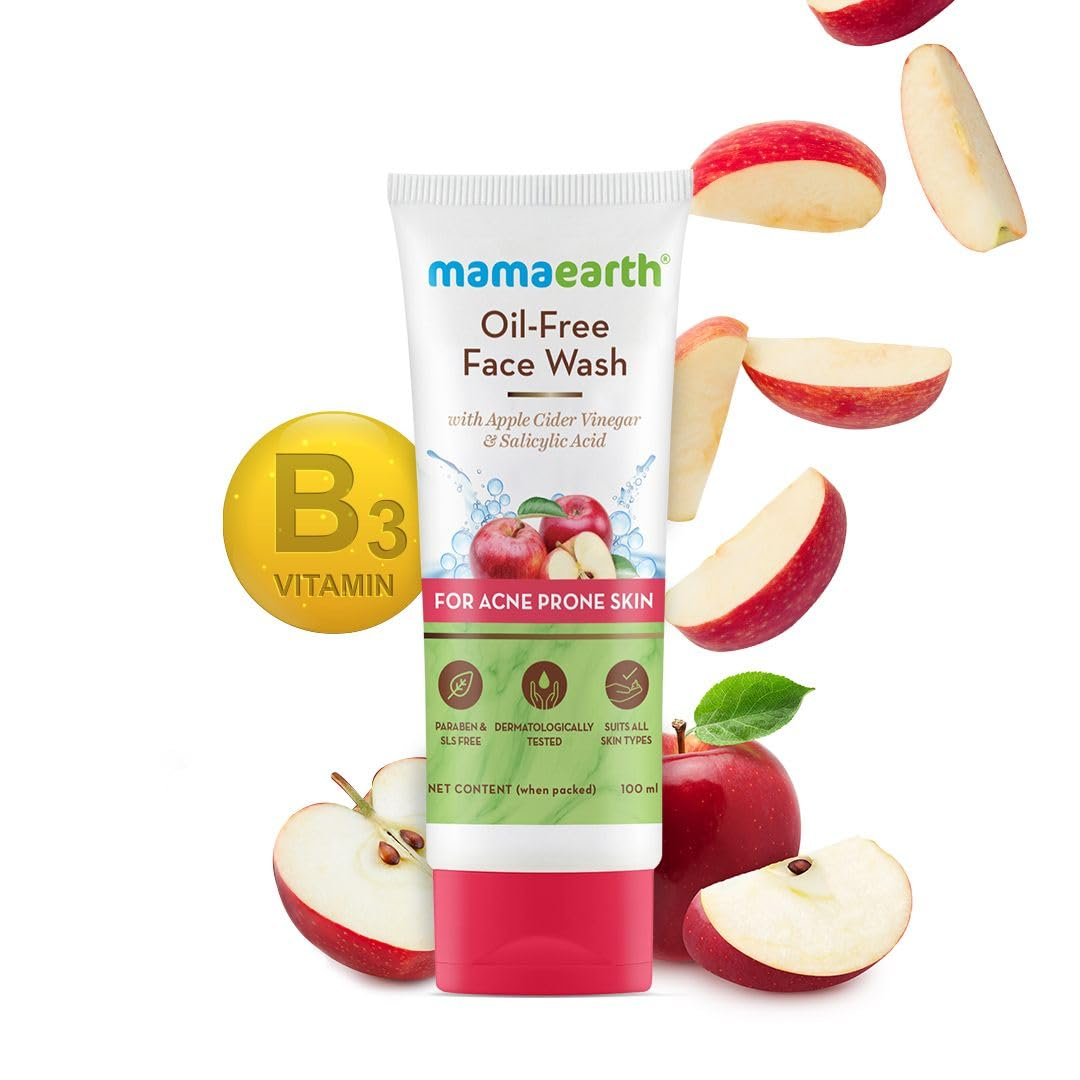 Picture of Mamaearth Oil Free Face Wash With Apple Cider Vinegar & Salicylic Acid - 100 ml