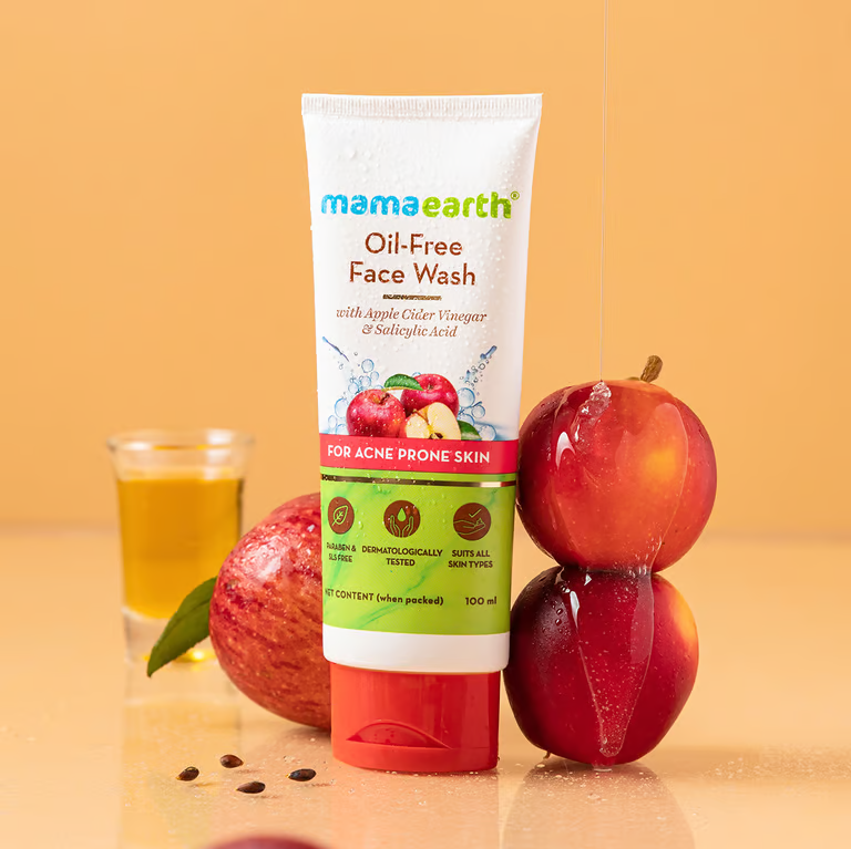 Picture of Mamaearth Oil Free Face Wash With Apple Cider Vinegar & Salicylic Acid - 100 ml