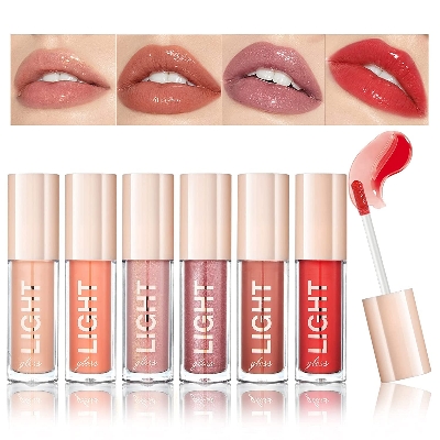 Picture of Handaiyan Light Gloss Lipstick 6 Shades Lip Gloss, Clear Lip Gloss, Liquid Lipstick  (Set B Gloss)