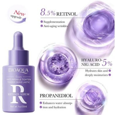Picture of BIOAQUA Anti-wrinkle Tighten Tender Skin Elastic Retinol Face Serum- 30ml