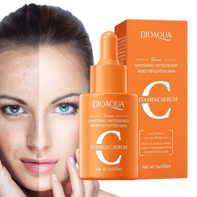 Picture of BIOAQUA Vitamin C Facial Serum Hyaluronic Acid Essence Anti-Aging Moisturizing Face Skin Care -30ml