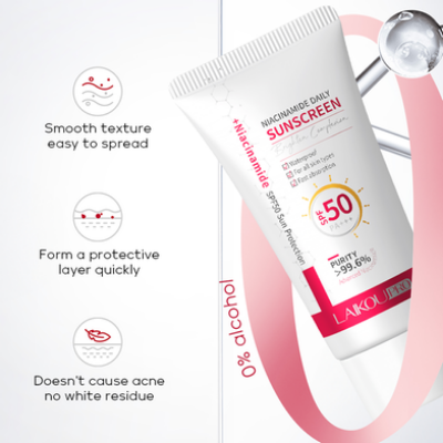 Picture of LAIKOU PRO Advanced Niacinamide Daily Sunscreen SPF50 PA+++ Lightweight, Hydrating & Brightening UV Protection - 50g