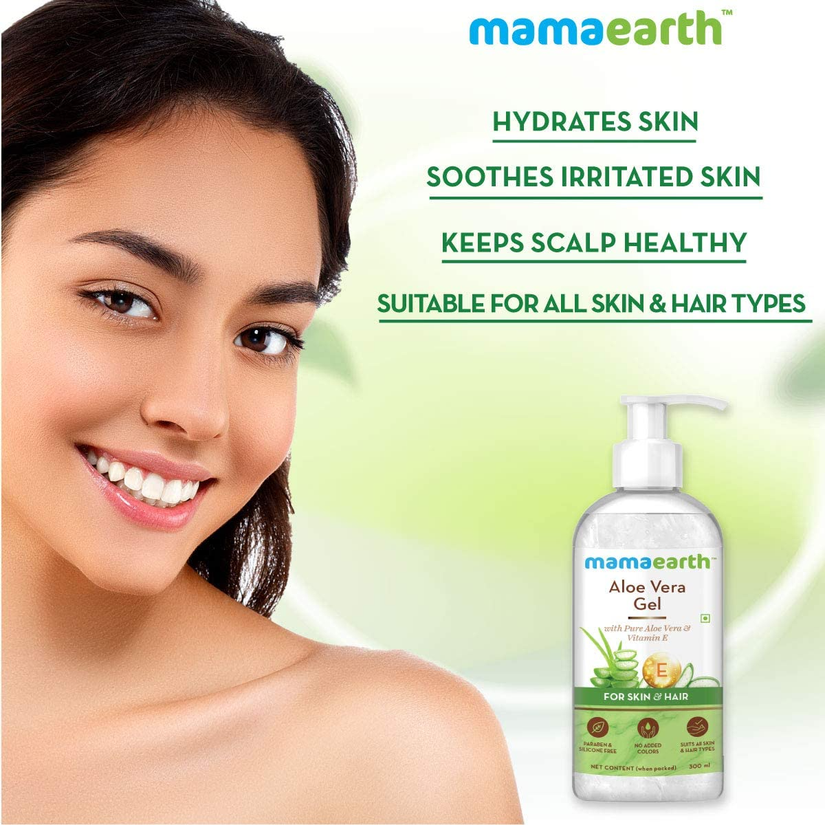 Picture of Mamaearth Aloe Vera Gel for Skin & Hair | Hydrates Dry Skin & Scalp Deep Nourishment for All Skin & Hair Type