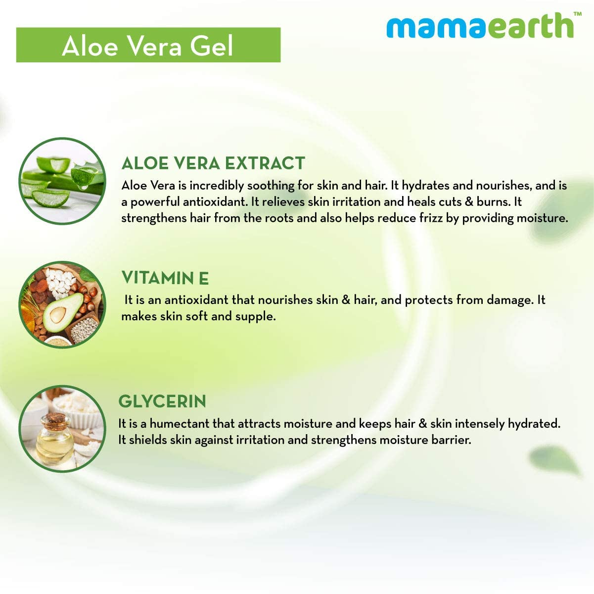 Picture of Mamaearth Aloe Vera Gel for Skin & Hair | Hydrates Dry Skin & Scalp Deep Nourishment for All Skin & Hair Type