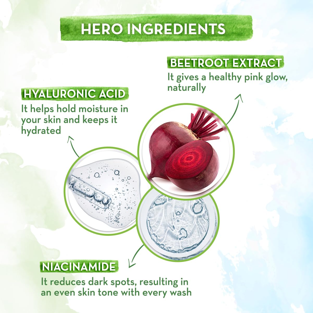 Picture of Mamaearth Beetroot Gentle With Beetroot & Hyaluronic Acid For Hydrated Pink Glow Face Wash  (100 ml)