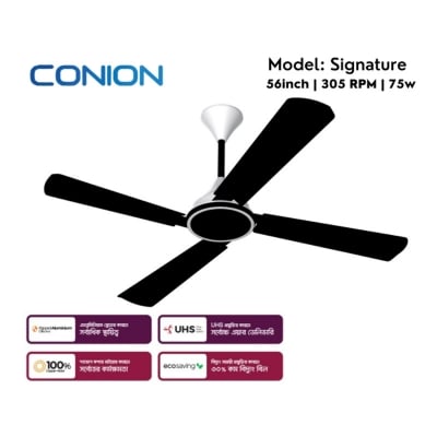 Picture of Conion 56" 4 Blades Signature Ceiling Fan Oxide Black