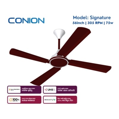 Picture of Conion 56" 4 Blades Signature Ceiling Fan Maroon