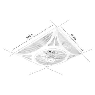 Picture of Shami Ceiling Circulated fan, Blade Size : 14", (2ft/2ft Box) with Remote (LED LIGHT/ WITHOUT LED LIGHT)