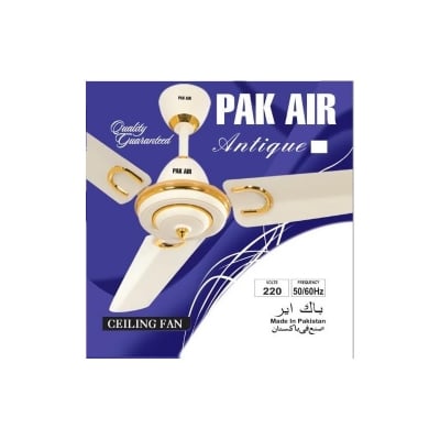 Picture of PAK AIR Antique Ceiling fan, 56 inch, RPM 330, Watt: 80, 10 years service warranty, Made in Pakistan