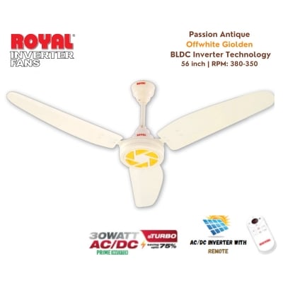 Picture of Royal Passion Flora ACDC Ceiling Fan 56 inch – BLDC Technology with RF Remote – Made in PAKISTAN