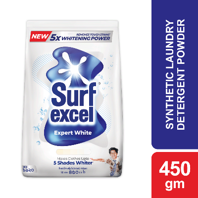 Picture of Surf Excel Expert White Synthetic Laundry Detergent Powder 450g