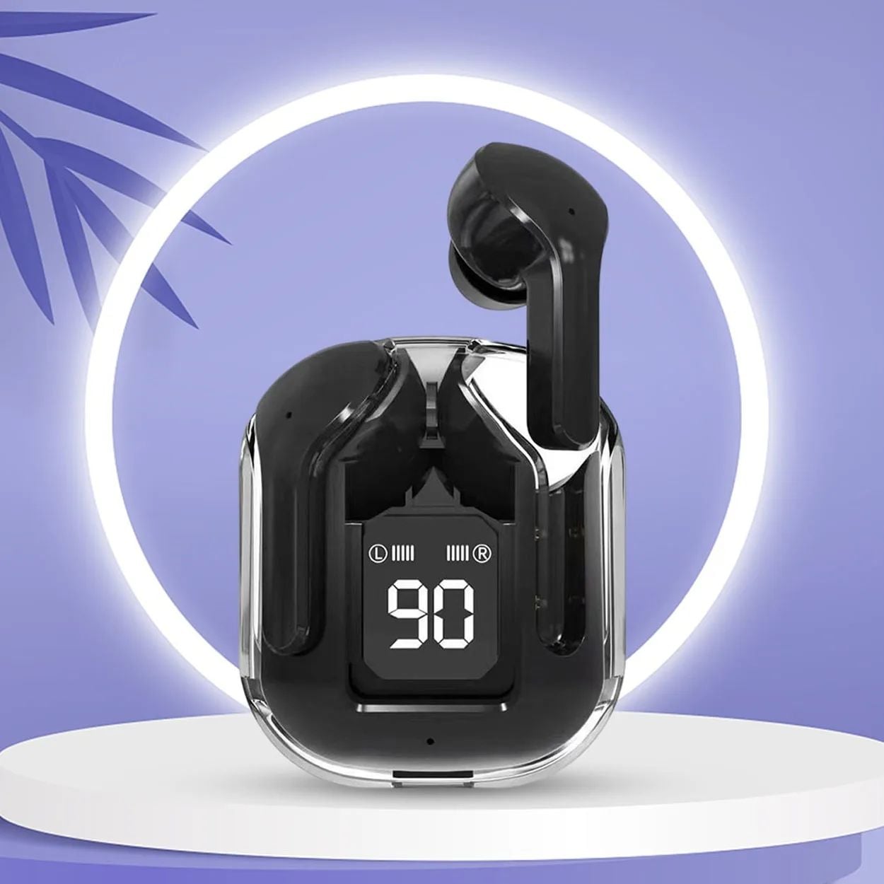 Picture of UltraPods Max Truly Transparent Wireless Earbuds (Black)